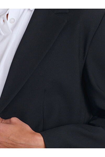 Dilvin 60761 Dümdüz Fit Blazer-Siyah