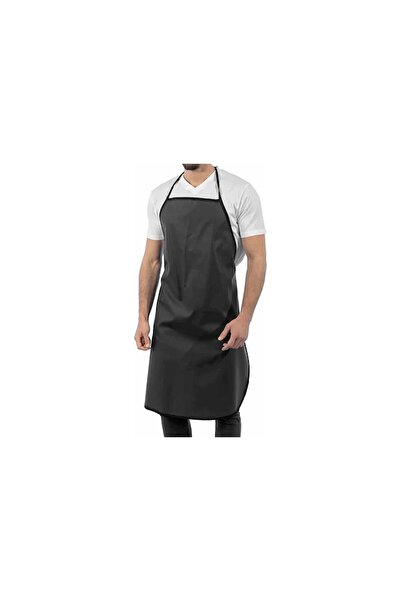 AĞCA İŞ ELBİSELERİ Pvc Black Strap Apron Unisex