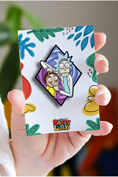 Rozzy Lab Rick And Morty Logo - Rozet - Broş - Yaka Çanta Aksesuar