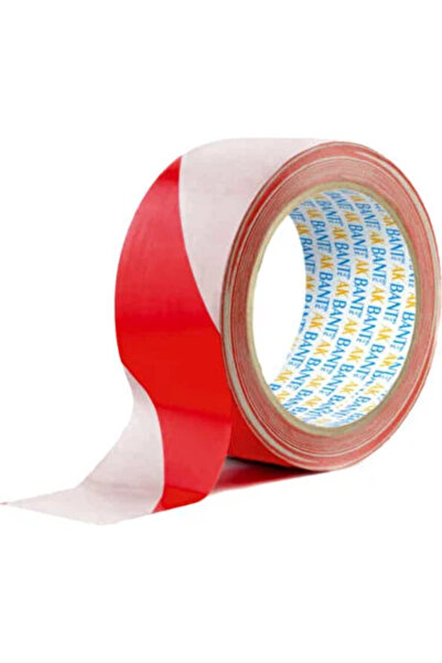 Mfk شريط تحذيري باللون الأحمر والأبيض بطول 380 مترًا