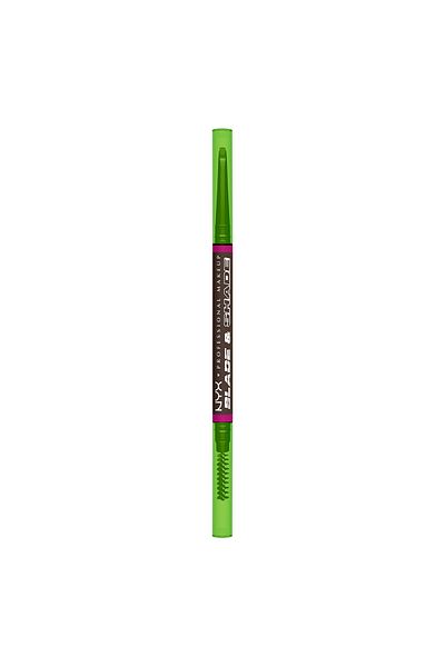 NYX Professional Makeup Blade & Shade, Dual Edged Brow Pencil, Up to 16HR wear, Ash Brown