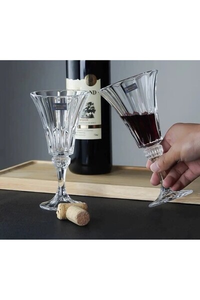 DİBA AVM 6 Lı Büyük Cam Bardak Flüt Kahve Yanı Cam Bardak