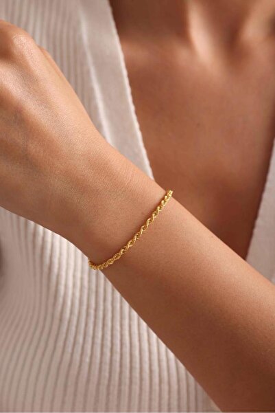 Tufanlar Kuyumculuk 14 Ayar Altın Halat Bileklik 2.70 mm