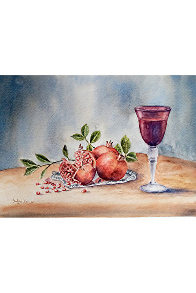 Sarisa Pictură în acuarelă cu natură moartă