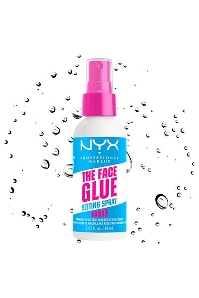NYX Professional Makeup The Face Glue Setting Spray, Makeup Setting Spray, up to 24 hr wear