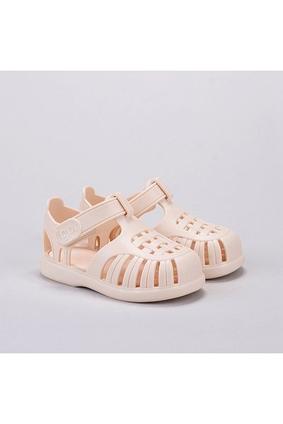 IGOR S10271-079 Tobby Solid Ivory Sandal Bej