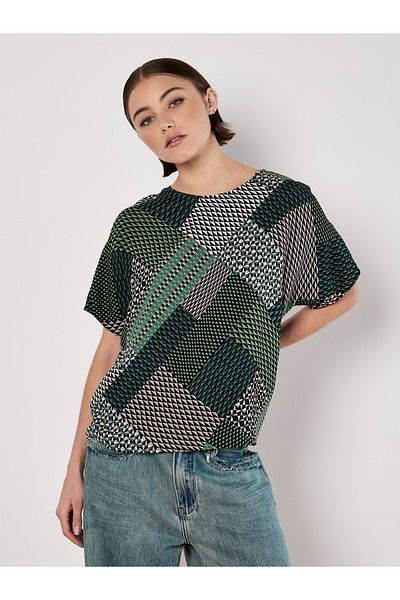 Apricot Patchwork Shirt