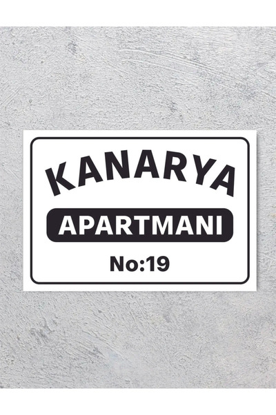sıradışıhediyem Apartman site Isimliği Kapı Tabelası villa isimliği apart isi...