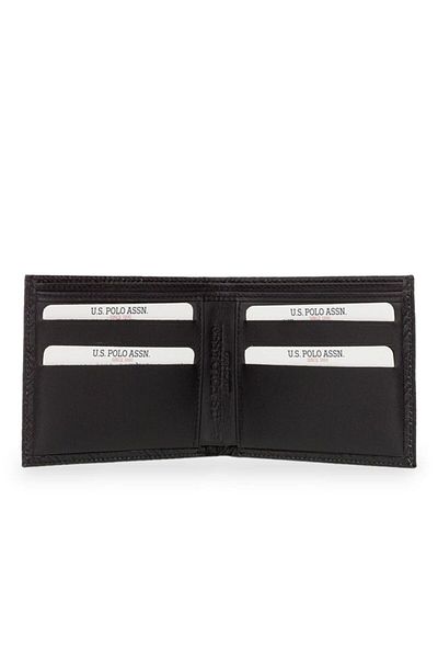U.S. Polo Assn. Portofel negru pentru bărbați Plcuz24023