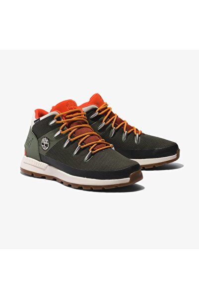 Timberland Mıd Lace Up Waterproof Sneaker Erkek Haki Spor Ayakkabı Tb0a61kr9911