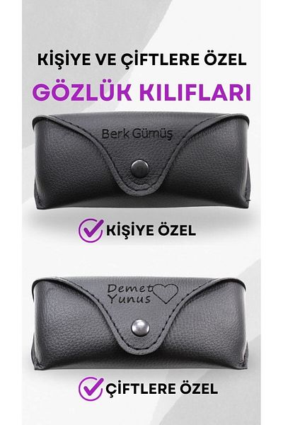 JULIANO Glasses Case for People and Couples - 2 Pieces