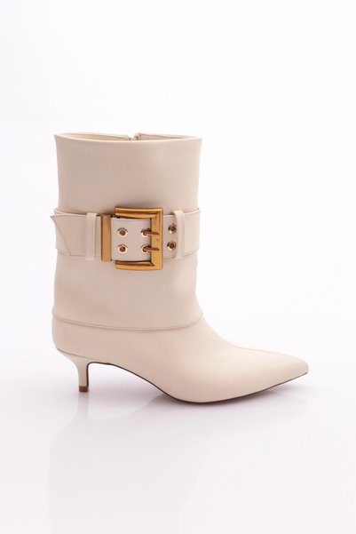 DGN Cizme cu toc și accesorii pentru femei, crem, 921921085