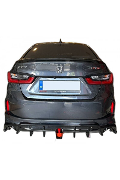 plastik body kit Honda City (2021 - 2023)Uyumlu  Yofer Style Arka Ek (Plastik)