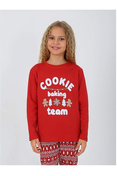 diamondstar Girl's Long Sleeve 100% Cotton Pajamas Set 2/5 Years