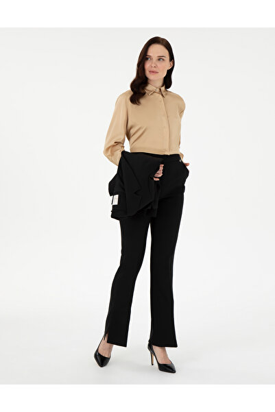 Pierre Cardin Siyah Flare Fit Kumaş Pantolon 50290397-VR046