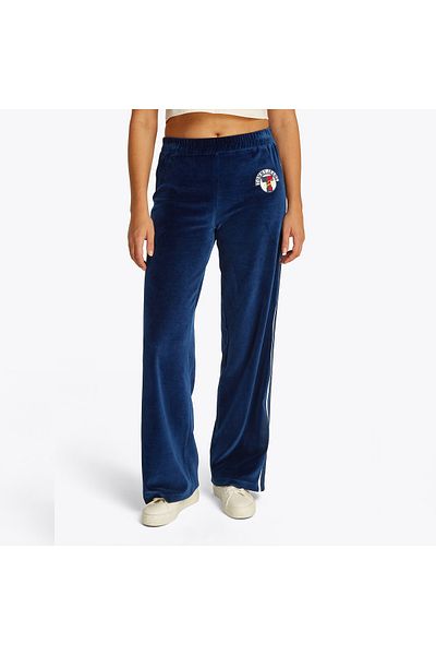 Tommy Hilfiger Tjw Velvet Side Strip Women's Blue Sweatpants