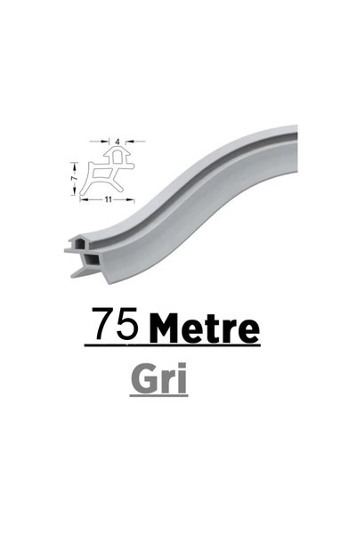 DKF CONTA Pvc Door Window Gray Gasket 75 Meters