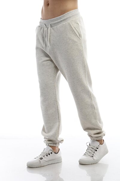 Polo State Ανδρικό παντελόνι φόρμας 3 κλωστών με ραφές, χρώμα Snow Melange