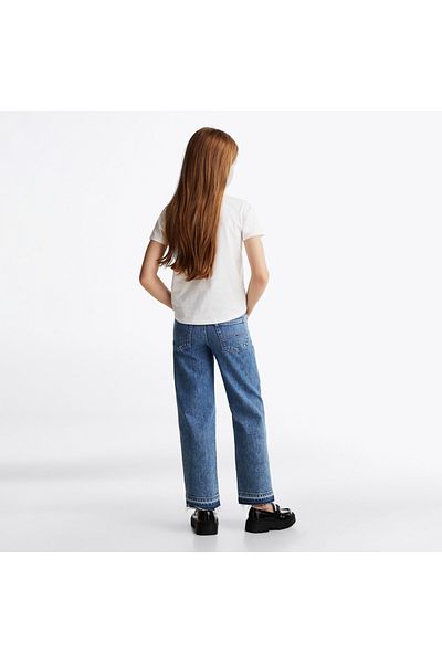 Tommy Hilfiger Tommy Script Slim Çocuk Beyaz T-shirt