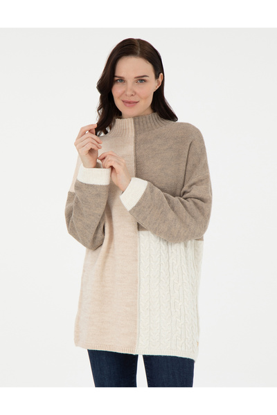 Pierre Cardin Çok Renkli Oversize Kazak 50290567-VR139