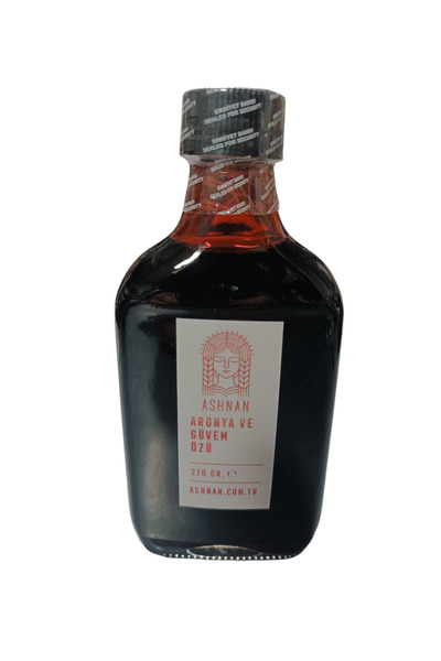 Ashnan Aronya Güvem özü 270 gr (%90 Aronya %10 Güvem ) Soğuk pres vakum kazan...
