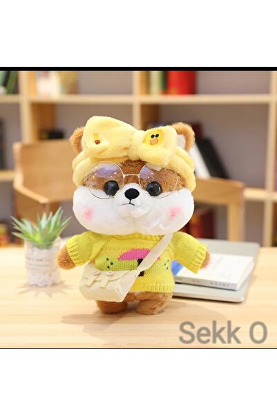 Sekk O Lalafanfan Peluş KÖPEK 33 Cm ( Ürün Görselde Gördüğünüz Gibi Gönderiliyor .)