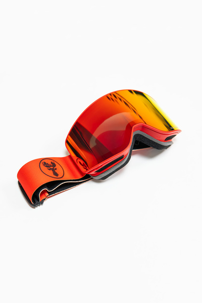 MAMAMİLA Profesyonel Kayak / Snowboard Gözlüğü Mıknatıslı Model Kırmızı