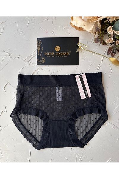 İntive Lingerie Lily Baby - Πουά βαμβακερό δίχτυ, διαφανές εύκαμπτο Bato/Slip-2827