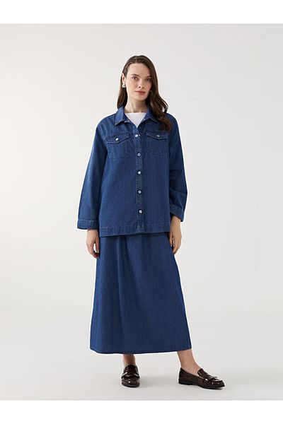 LC Waikiki Jachetă cămașă de jeans pentru femei LCW Grace