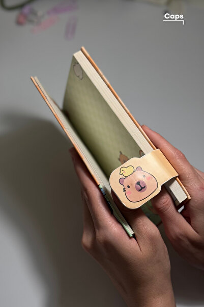 caps Cappybara Line and Fun Notebook - 160 Sheets - 13 X 18.6 cm