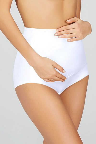 bonbonetti chocolate baby&kids Chiloți flexibili de maternitate - Strângere, strat dublu, barieră de rețea, pachet de 3 ALB