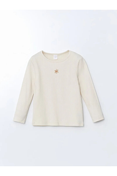 LC Waikiki Lcw Kids Beige Crew Neck Girls' Suit 3 Pieces