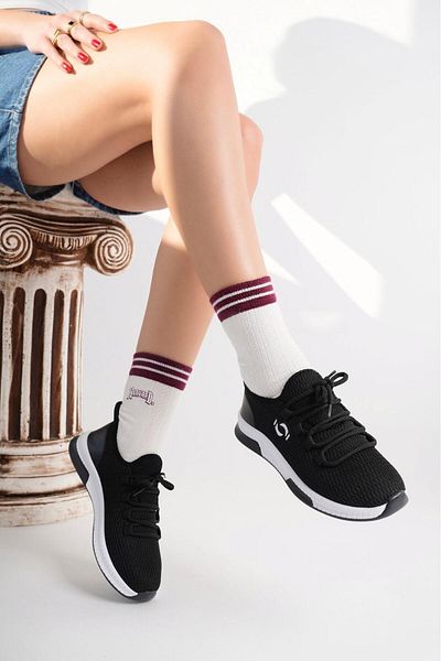 STOCON Black Sneaker - Women's and Unisex Casual Sports Shoes, Walking Shoes Stc1068