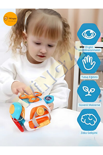 Wingzy Eğitici Ve Eğlendirici Montessori Aktivite Oyuncağı 10 Farklı Oyun Modu Ile Maksimum Eğlence