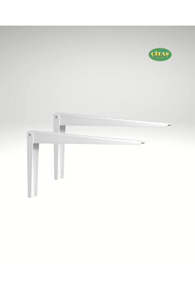 ÇİTAŞ Beyaz Boyalı 30 Cm Katlanır Masa Konsolu (1TK=2 ADET)