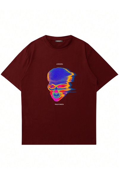 Mad&Calf Μπλουζάκι Unisex Tran Smit6 με στάμπα με λαιμόκοψη