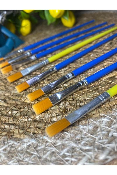 evimatolye Brush Canvas Good Quality Brush for Painting 1 Pcs