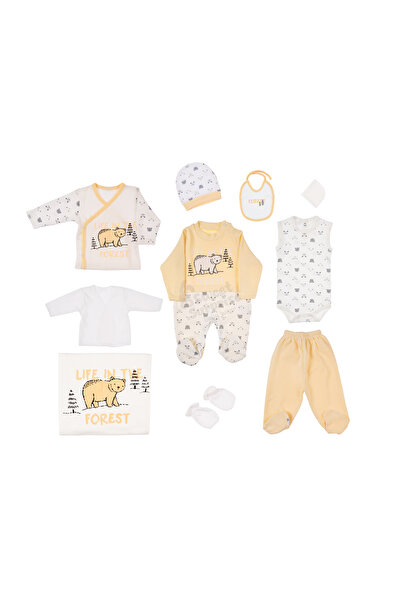 Butik SWEET SURPRISE KUTUP AYISI SARI %100 PAMUK 10'LU YENİDOĞAN HASTANE ÇIKI...