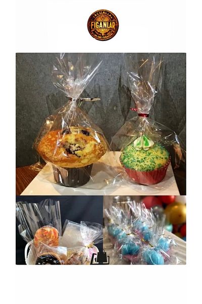 figanlar ambalaj 100Pcs Clear Glossy Bandless Gelatin Sachet 10X20Cm Cookie Accessory Packaging Bag