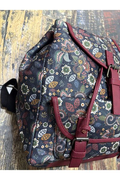 Street Bag Σακίδιο πλάτης ταξιδιού ημερήσιου τύπου Mallorca Ethnic με αυθεντικό καπάκι