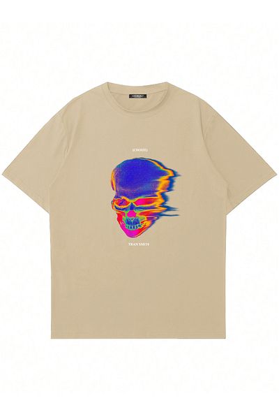 Mad&Calf Μπλουζάκι Unisex Tran Smit6 με στάμπα με λαιμόκοψη