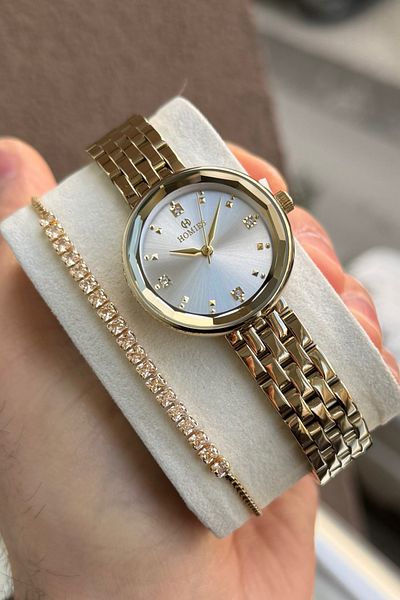 Homies Women's Wrist Watch Gift Box - Bracelet.Hm 4384659437