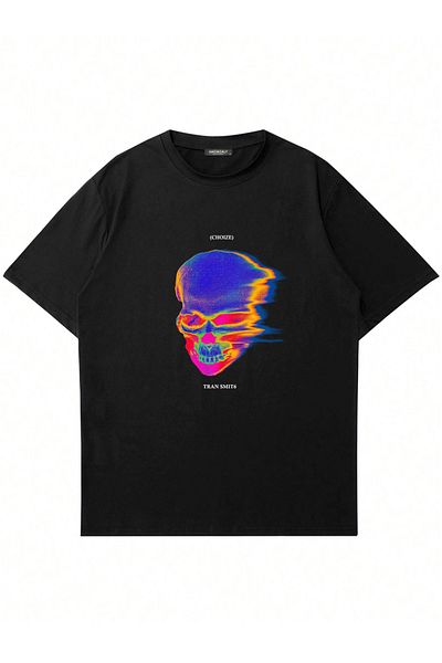 Mad&Calf Μπλουζάκι Unisex Tran Smit6 με στάμπα με λαιμόκοψη
