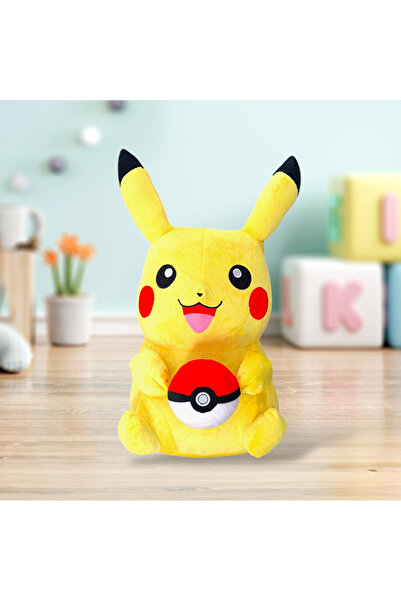 NB market Pokemon Pikachu Peluş Oyuncak 40cm Poketopu Tutan Pikachu Büyük Boy...