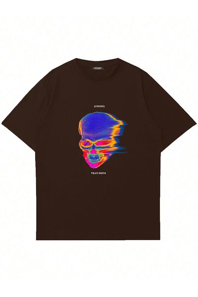 Mad&Calf Μπλουζάκι Unisex Tran Smit6 με στάμπα με λαιμόκοψη