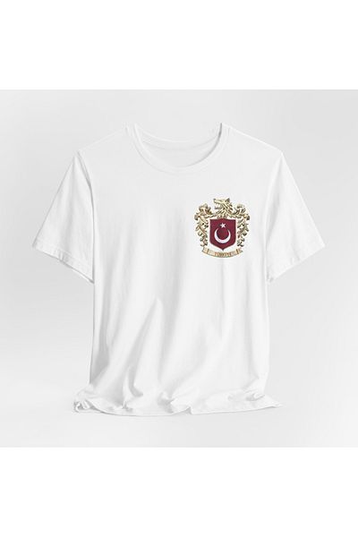 IVART Bozkurt-Turkish Flag Printed-unisex -100% βαμβακερό κοντομάνικο μπλουζάκι με κανονικό λαιμόκοψη