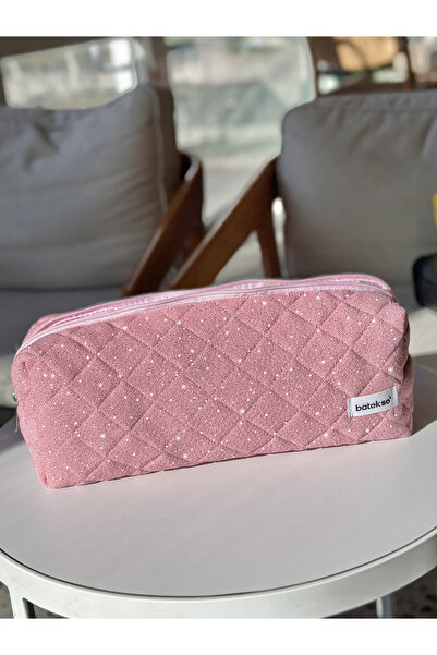 Batekso Travel Case for Dusty Rose Glitter Hair Styler - XL Size