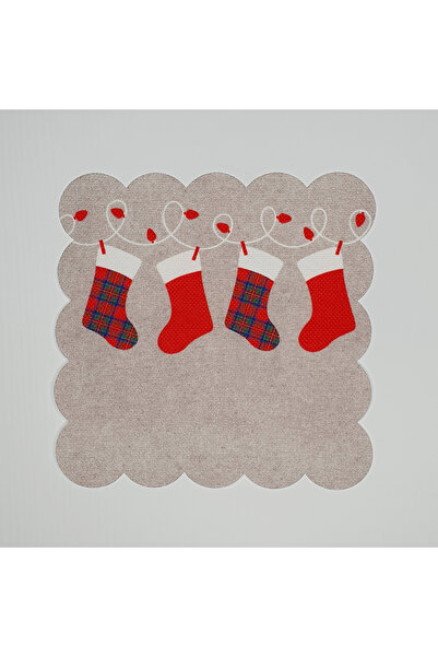 DECO جوارب أمنيات عيد الميلاد منقوشة بالليزر مطبوعة رقمية