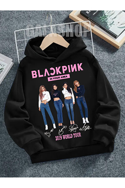 GALASHOP Blackpink Çocuk Pamuklu Hoodie Mod38