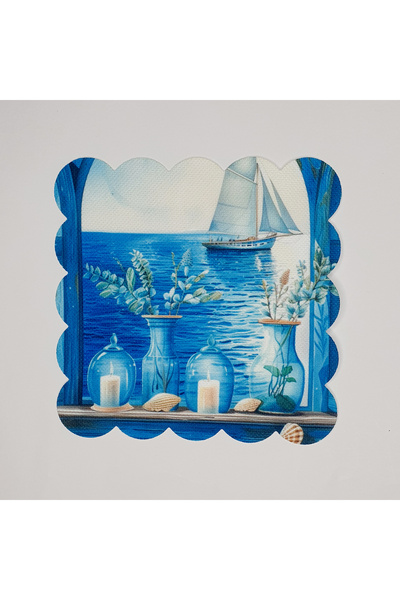 DECO Ακουαρέλα Νεραϊδογλυφική Θαλασσογραφία Ψηφιακή Εκτυπωμένη Χαρτοπετσέτα Κ...